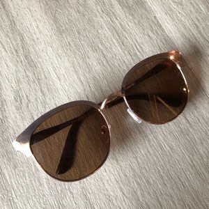 sunglasses with a shimmery pink top